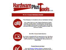 Tablet Screenshot of hardwareplustools.com